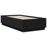 Bed Frame without Mattress Black 90x190 cm Single 3209752