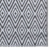 Outdoor Carpet ARAKIL White and Black 120x180 cm PP 310429