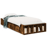 Bed Frame without Mattress Smoked Oak 90x190 cm Single 3280619