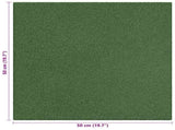 Fall Protection Tiles 12 pcs Green 50 x 50 cm Rubber 3444842