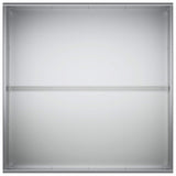 Garden Planter 2 pcs Silver 60 x 60 x 40 cm Galvanised Steel 8005103