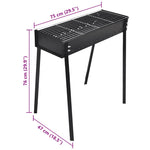 BBQ Stand Charcoal Barbecue Square 75 x 28 cm 40713
