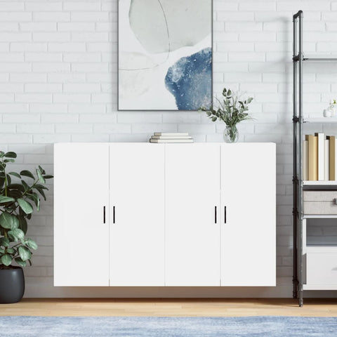 Wall Mounted Cabinets 2 pcs White 69.5x34x90 cm 3195635