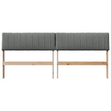 Upholstered Headboard Dark Grey 180 cm Solid Pine Wood 879215