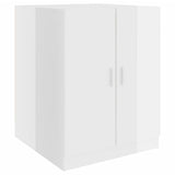 ZNTS Washing Machine Cabinet High Gloss White 71x71.5x91.5 cm 808401