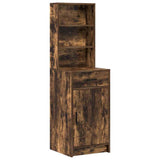 Dressing Table Set with Drawer 3 pcs Smoked Oak Engineered Wood 3334285