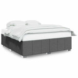 Bed Frame without Mattress Dark Grey Super King Fabric 3284871