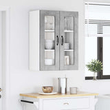 Wall Glass Cabinet PORTO Concrete Grey 60 x 31 x 80 cm 885438