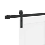 Sliding Door Manual White and black 83 x 232 cm 3333313