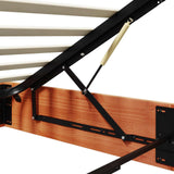 Ottoman Bed Frame with Storage Wax Brown 90 x 190 cm 3418764