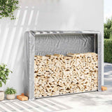 Firewood Rack with Rain Cover 200x25x150 cm Galvanised steel 4100710