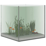 Aquarium with Storage Transparent 30 x 30 x 30 cm Glass 42020380