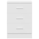 Bedside Cabinet White 38x35x56 cm Engineered Wood 800450
