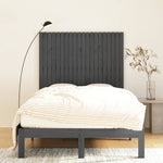 ZNTS Wall Headboard Grey 127.5x3x110 cm Solid Wood Pine 824940