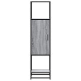 Highboard Grey Sonoma 35.5x35x139 cm Engineered Wood and Metal 849037