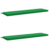 2-Piece Bench Cushions SOEST 2 pcs 100% Polyester Green 949063