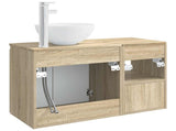 Bathroom Furniture Set 2 pcs Sonoma Oak Engineered Wood 3404026