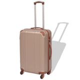 Four Piece Hardcase Trolley Set Champagne 91193