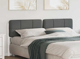 Upholstered Headboard White and Light Grey 160 cm 880117