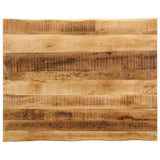 Table Top Live Edge 90x80x2.5 cm Solid Wood Rough Mango 370675