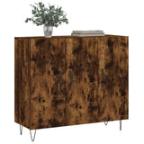 Sideboard Smoked Oak 90x34x80 cm Engineered Wood 828105