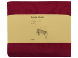 Table Cloth 5 pcs Rectangular Wine Red 110 x 180 cm 42040442