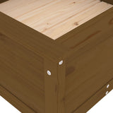Garden Planter Honey Brown 82.5x82.5x39 cm Solid Wood Pine 825299