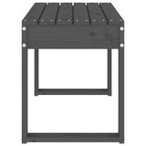 Garden Bench Grey Solid Pine Wood 80 cm x 38 cm x 45 cm Durable 825088