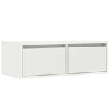 TV Cabinet with LED Lights White 75x35.5x25 cm 860229