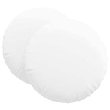 Seat Cushions 2 pcs White 80 x 29 cm Fabric 42014242