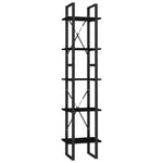 5-Tier Book Cabinet Brown 40x30x175 cm Pinewood 3081977