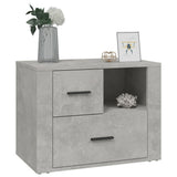 ZNTS Bedside Cabinet Concrete Grey 60x36x45 cm Engineered Wood 816740