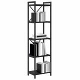 Bookshelf Black Oak 40 x 30 x 155 cm Engineered Wood 868353
