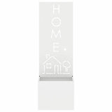 Garden Privacy Screen White 50 x 150 cm Cold-rolled steel 876491