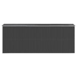 Garden Shed Anthracite 192x523x223 cm Galvanised Steel 3147453