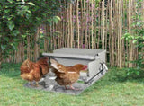 11.5KG Automatic Chicken Poultry Feeder Rat Proof Treadle Self Opening with Galvanized Steel and T3398P349831