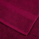 ZNTS 6 Piece Premium Towel Set SOLUND Bordeaux 600 gsm 137556