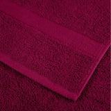 ZNTS 6 Piece Premium Towel Set SOLUND Bordeaux 600 gsm 137556