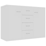 Sideboard White 88x30x65 cm Engineered Wood 800684