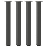 Bar Table Legs 4 pcs Anthracite 100-102 cm Steel 4012478