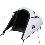 Camping Tent Tunnel 2-Person White Blackout Fabric Waterproof 94607
