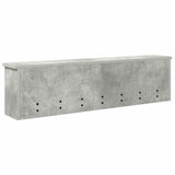 Wall-Mounted Coat Rack Concrete Grey 100 x 16 x 26 cm 874326