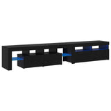 TV Cabinet 2 pcs Black Oak 230 x 36.5 x 40 cm Engineered Wood 3332526