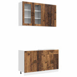 Kitchen Unit PORTO 4 pcs Old Wood Engineered Wood 3438343