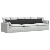 Sofa Pillows 2 pcs Black 200 x 40 cm Fabric 42013900