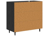 Sideboard Black Oak 69.5 x 34 x 90 cm Engineered Wood 881479