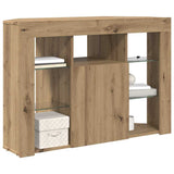 Corner LED TV Cabinet 100x40x68cm Artisan Oak Engineered Wood 889794
