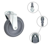 16 pcs Bolt Hole Swivel Casters 125 mm 277873