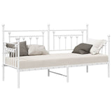 Daybed Frame White 80 x 200 cm Steel 42002671