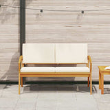Garden Bench with Cushion Brown Solid Acacia wood 4106467
